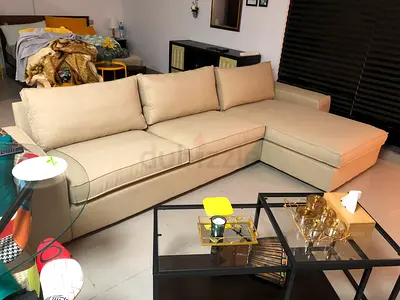 Ikea Kivik l shape sofa beige color