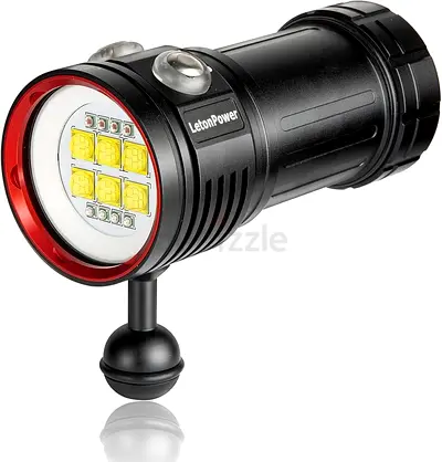 Diving Flashlight, L24 12000Lumens Dive Light,100m Underwater Video Light