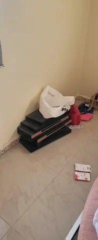 Stack of Stylish Black Ready to Fix 7 Shelves for Sale