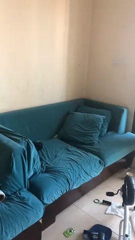Comfortable L-Shaped Sofa in Soft Fabric