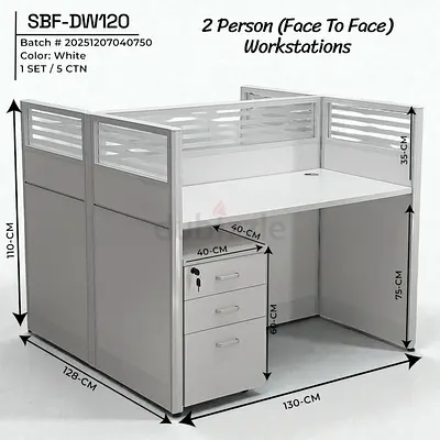 Modern 2-Person Workstations for Sale