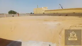 Spacious 18,000 sq ft Open Yard | 35kW Power | Office &amp; Bathroom – Al Sajaa