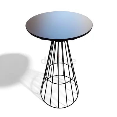 MDF Top Bistro Cocktail Table | Chromed Base High-Top for Pub, Dining Room, Kitchen  Home bar