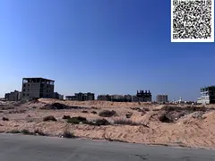 Land for sale in Ajman, Al Alia Global area. Residential/commercial ground floor + 4 floors. Area: 8