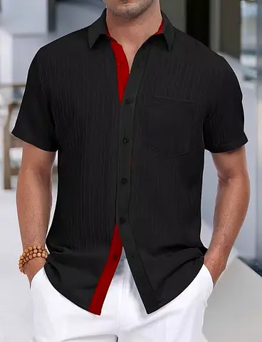 Stylish Mens Shirt high quality big size 3XL