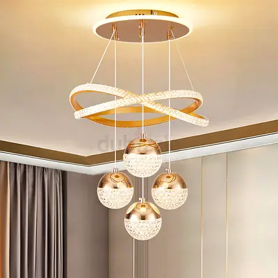 Luxury Crystal LED Chandelier – Brand New