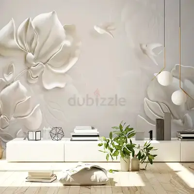 Elegant beautiful 3d Wallpaper available with delivery and installation