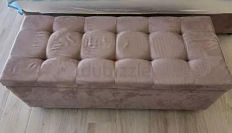 Elegant Colette Fabric Bench with Storage