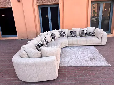 Pan Emirates Corner Sofa Beige
