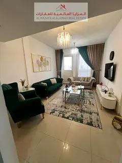 for rent monthly A fully furnished Two-bedroom Two-bathroom apartment in Al Taawun
