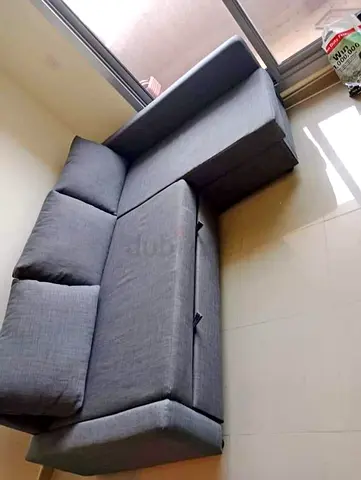 Comfortable Grey L-Shaped Sofa for Sale