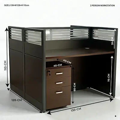 Modern 2-Person Workstation Desk for Your Home Office