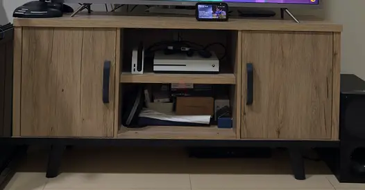 Stylish Wood tv console Entertainment Center for Sale