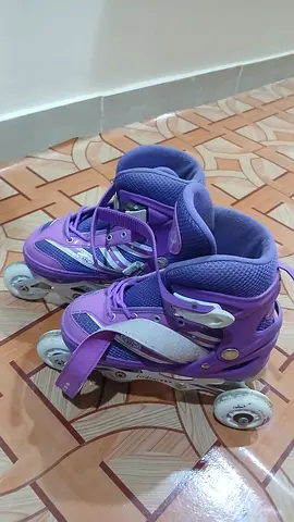 Childrens Purple Roller Skates - Perfect for Outdoor Fun!
