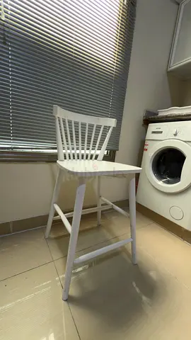 Minimalist White Wooden high Chair for Sale