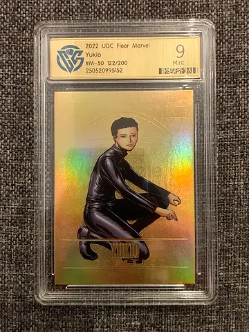 Rare Limited 122/200 2022 UDC Fleer Marvel YUKIO Trading Card Mint 9