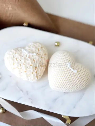 Charming Heart-Shaped Decorative Candles