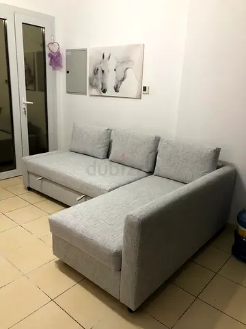 L-shape sofa bed with storage