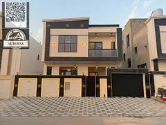 For sale in Al Helio 2, Ajman: a villa with master bedrooms, a majlis, a living room, a spacious kit
