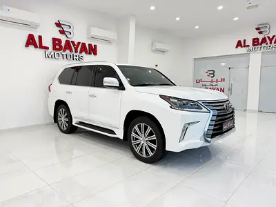 لكزس LX570 بلاتينيوم ابيض / احمر خليجي 2017