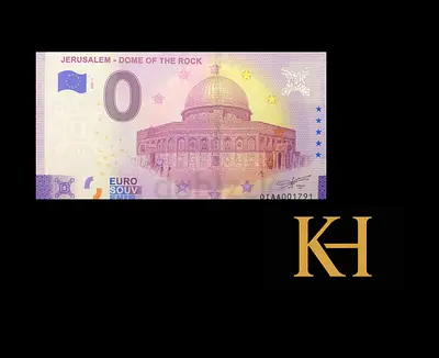 Zero euro Jerusalem Dome of the Rock Note