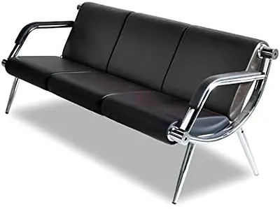 Office Reception Sofa 3-Seat Visitor Guest Sofa Waiting Room