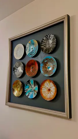 Modern Abstract Wall Art – 9-Piece Panel