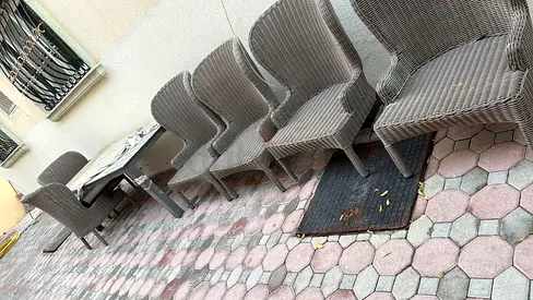 Garden table with chairs