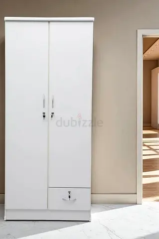 Modern White Wardrobe with Drawer