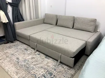 IKEA Lshape sofa-bed with-storage
