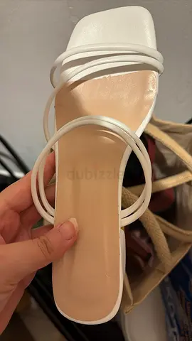 Elegant White Strappy Sandals for Sale