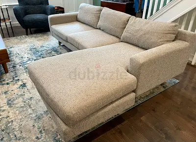 Eddy West elm L shape sofa
