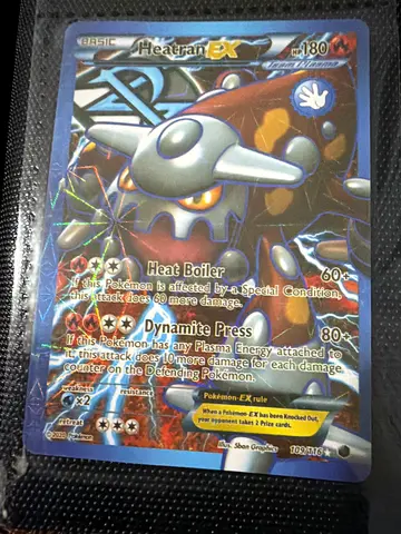 Rare Holographic Pokemon Card - Heatran EX