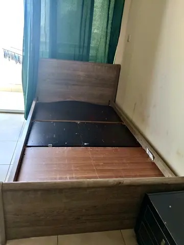 Wooden Single/Medium type Bed is Available