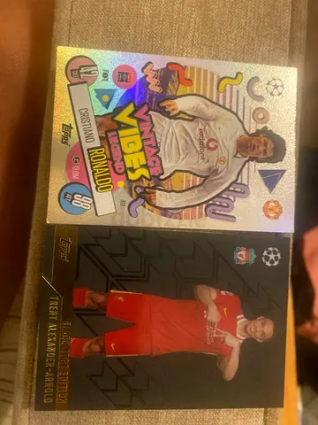 Trent and Ronaldo football cards