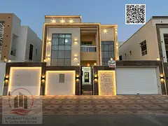 For sale: Villa in Ajman Al Yasmeen, 5 master bedrooms, a living room, and a maid's room. Freeho