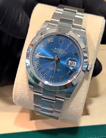 SC Rolex DateJust Blue Roman Smooth 1-1