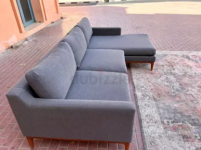 Great Condition West Elm Sofa dark gray