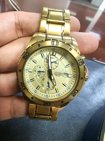 Authentic Citizen Gold-Tone Sports Watch