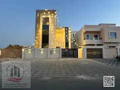 For sale, a villa in Ajman Al Amerah, 5master rooms,a Majles room, a hall, and a maid’s room, free