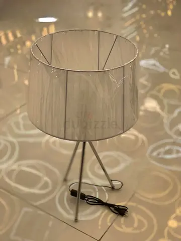 Luxury Modern Tripod Table Lamp | Premium Fabric Shade | Brand New