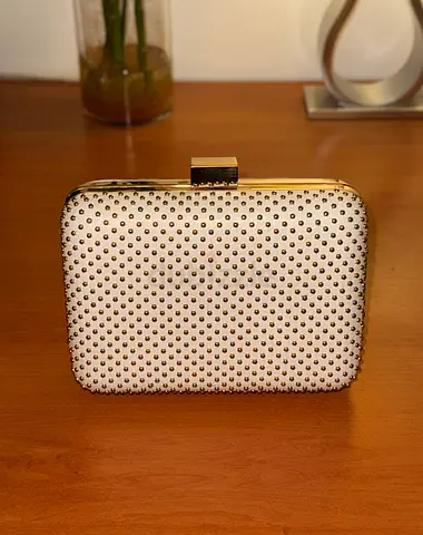 Leather Studded - Clutch