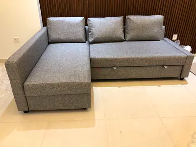 IKEA Lshaped sofa bed with storage