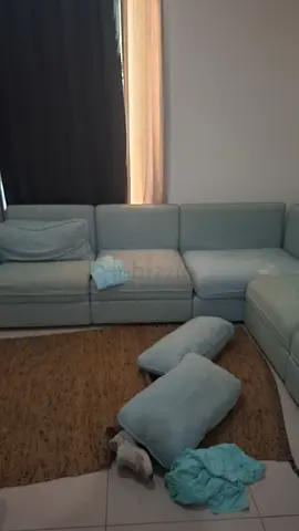 Comfortable L-Shaped Sofa Set with Cozy cushions