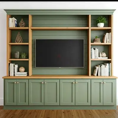 Elegant Modern Entertainment Center with Storage