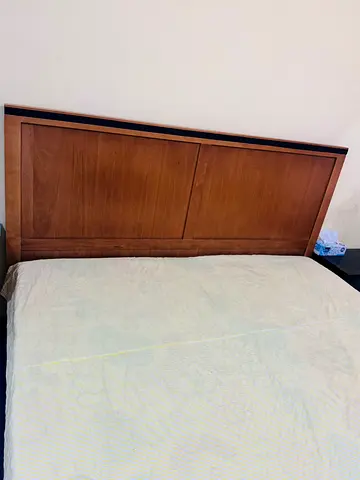 Elegant Wooden Bed Frame with Headboard