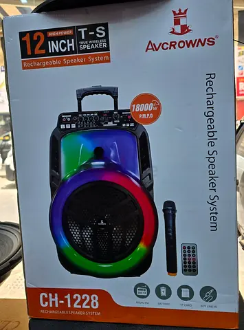 12 Inch Wireless Speaker system Rechargeable - Brand New