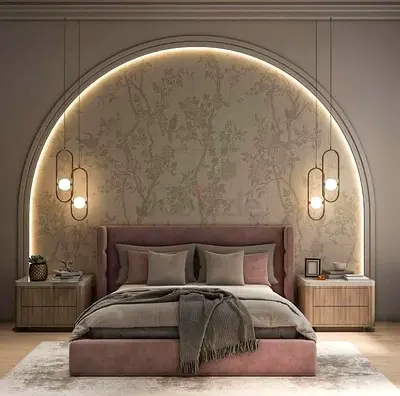 Elegant and Cozy King Size Bed with Stylish Headboard | Customisable | Cash On Delivery