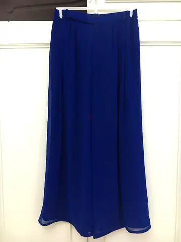 Elegant Blue Maxi trousers