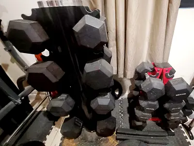 High quality Hexagon Dumbells 400kg sets with stands